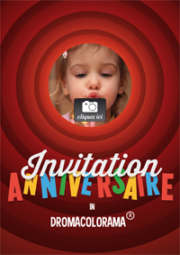 Invitation anniversaire cartoon