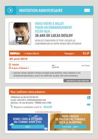 Invitation anniversaire