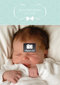 Faire-part avec la photo de Bébé