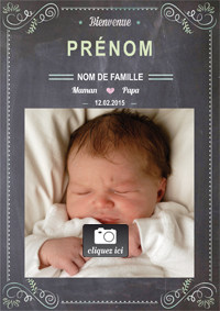 Faire part Bienvenue Bébé