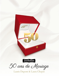 Invitation 50 ans de mariage