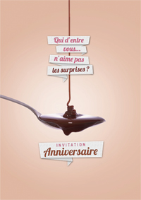 Invitation anniversaire surprise