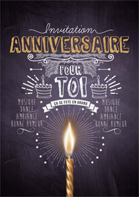 Invitation anniversaire