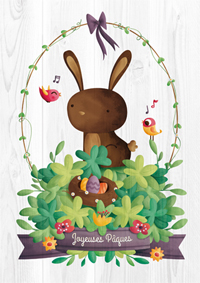 Adorable lapin de Pâques
