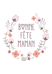 Couronne de fleurs pour Maman