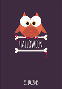 Invitation soirée Halloween