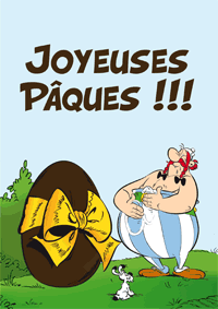 Joyeuses Pâques avec Obélix