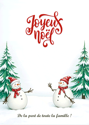 Joyeux Noël à toute la famille